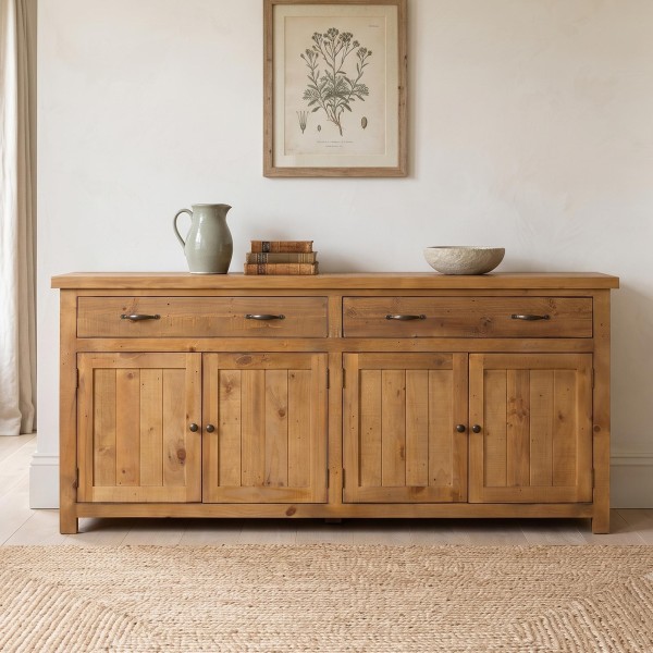 Sideboard aus massivem Kiefernholz natur 200 cm - Richwood