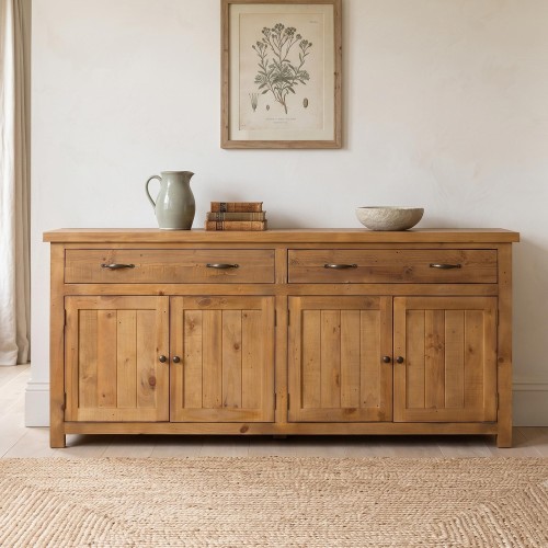 Sideboard aus massivem Kiefernholz natur 200 cm - Richwood
