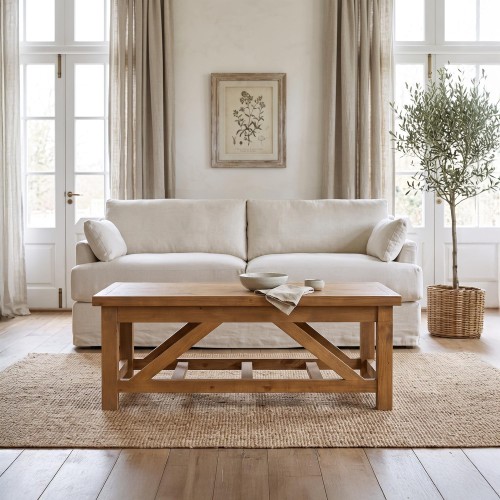 Couchtisch aus massivem Kiefernholz natur - Richwood