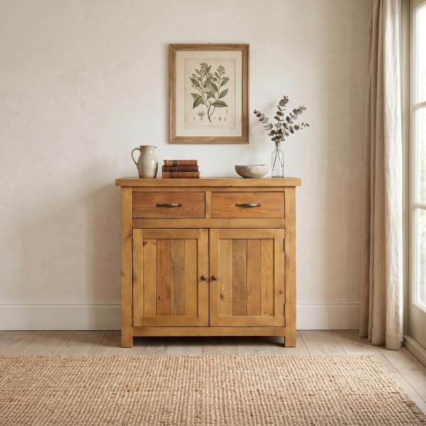 Buffetschrank aus massivem Kiefernholz natur 100 cm - Richwood