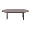 Moderner ovaler Couchtisch aus Massivholz 140 cm - Enoa