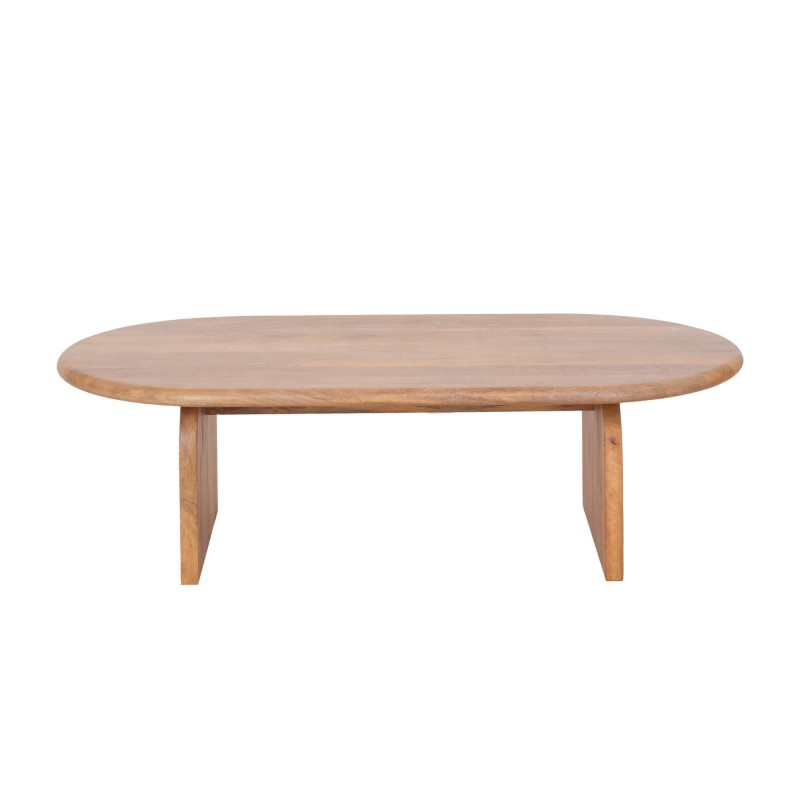Moderner ovaler Couchtisch aus Massivholz 140 cm - Enoa