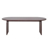 Moderner ovaler Esstisch aus Massivholz 220 cm - Enoa