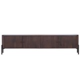 Modernes TV-Lowboard aus Massivholz 200 cm (hängend oder stehend) - Sohana