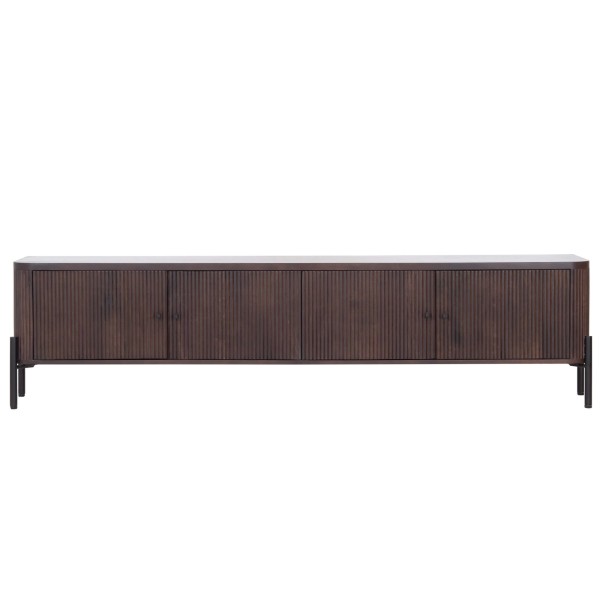 Modernes TV-Lowboard aus Massivholz 200 cm (hängend oder stehend) - Sohana