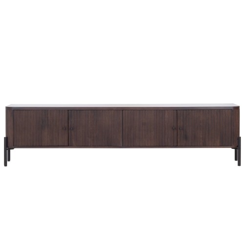 Modernes TV-Lowboard aus Massivholz 200 cm (hängend oder stehend) - Sohana