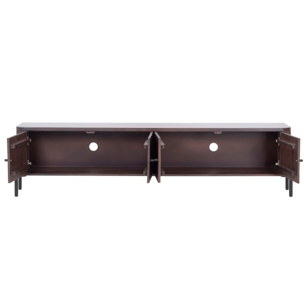 Modernes TV-Lowboard aus Massivholz 200 cm (hängend oder stehend) - Sohana