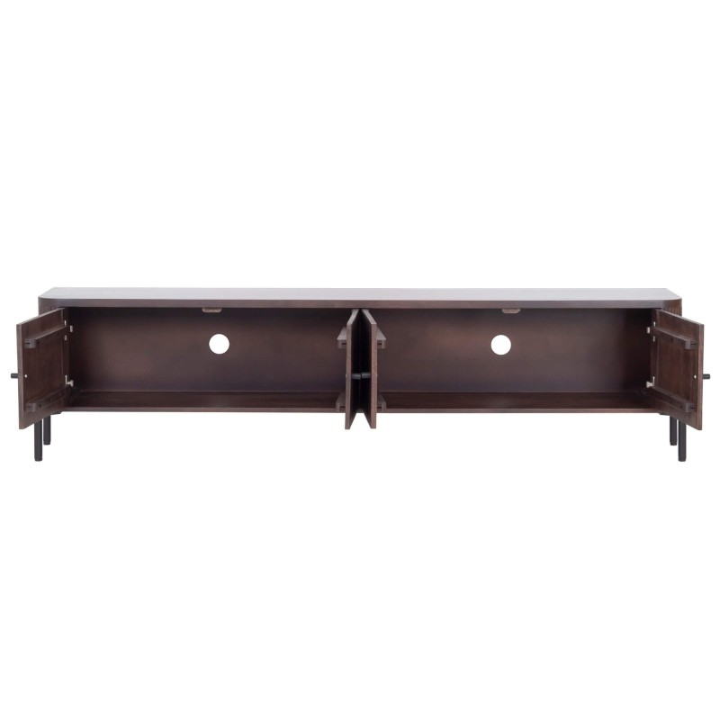 Modernes TV-Lowboard aus Massivholz 200 cm (hängend oder stehend) - Sohana