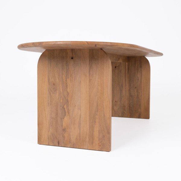 Moderner ovaler Esstisch aus Massivholz 220 cm - Enoa