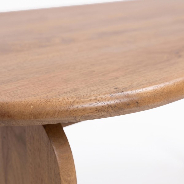 Moderner ovaler Esstisch aus Massivholz 220 cm - Enoa