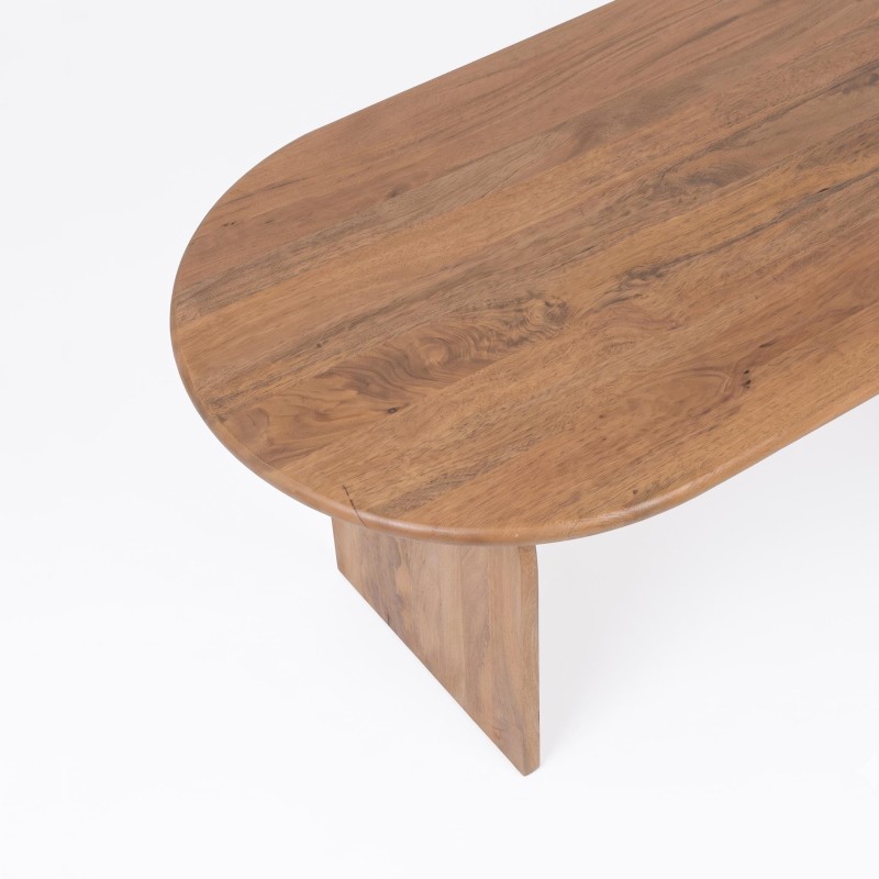 Moderner ovaler Esstisch aus Massivholz 220 cm - Enoa