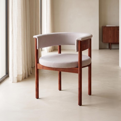 Stuhl aus Holz und Stoff - Prestige