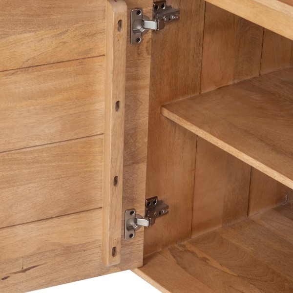 Stauraumschrank aus naturfarbenem Massivholz 90 cm - Ivar