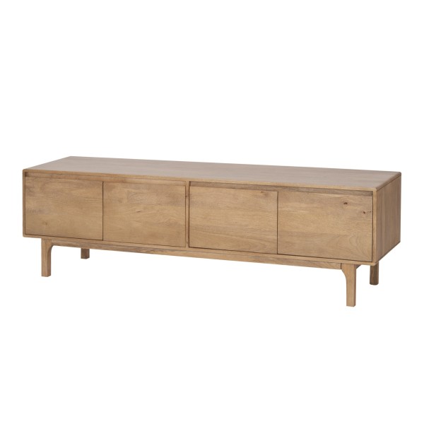 TV-Lowboard aus massivem Naturholz 180 cm (hängend oder stehend) - Ivar