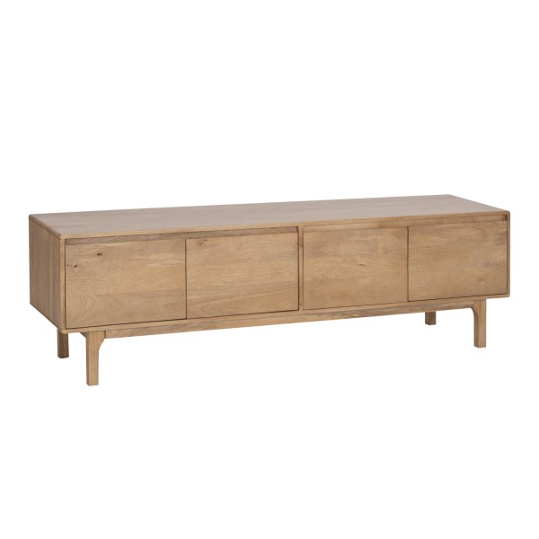 TV-Lowboard aus massivem Naturholz 180 cm (hängend oder stehend) - Ivar