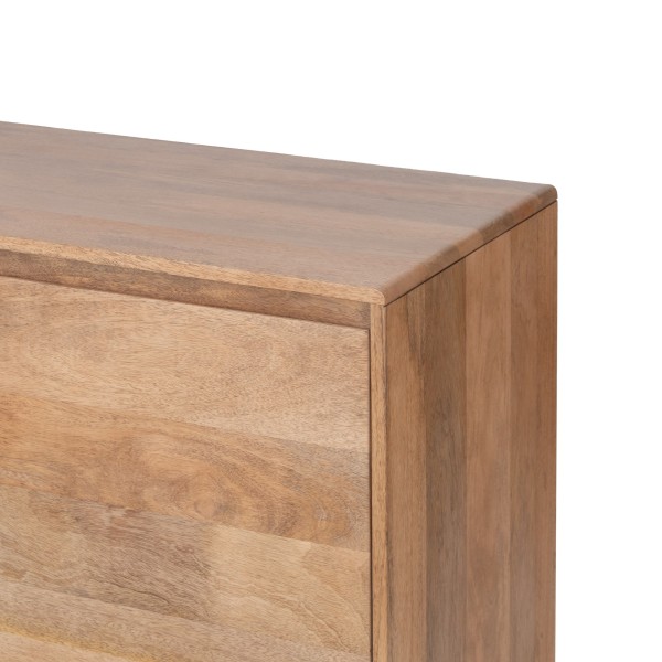 Sideboard aus naturfarbenem Massivholz 200 cm - Ivar