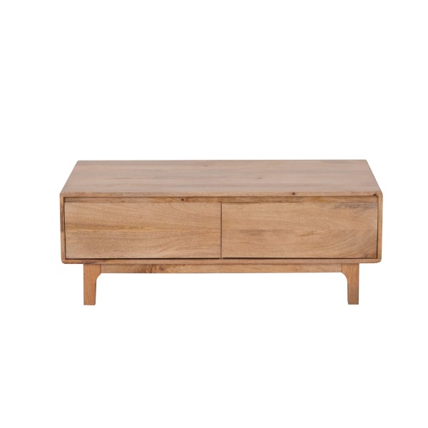 Couchtisch aus naturfarbenem Massivholz - Ivar