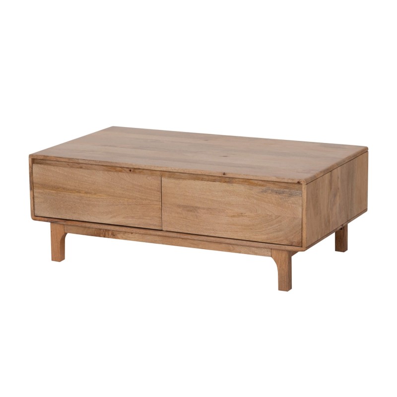 Couchtisch aus naturfarbenem Massivholz - Ivar