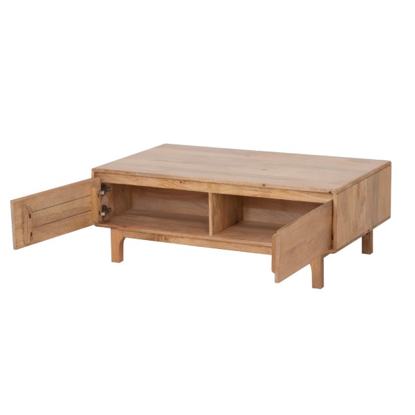 Couchtisch aus naturfarbenem Massivholz - Ivar