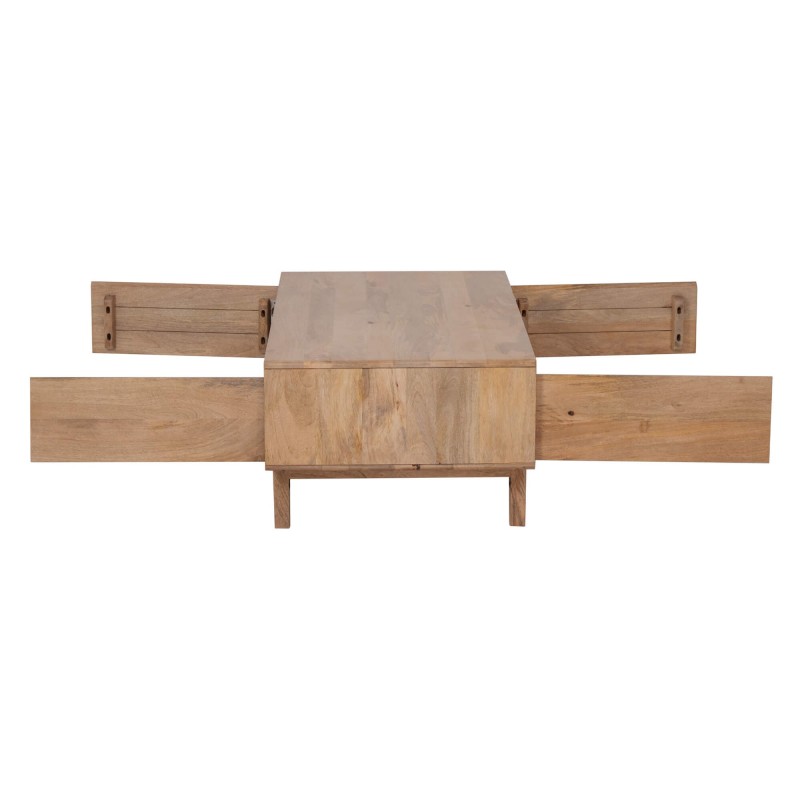Couchtisch aus naturfarbenem Massivholz - Ivar