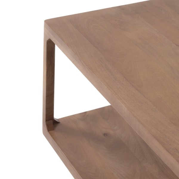 Couchtisch aus naturfarbenem Massivholz - Elven