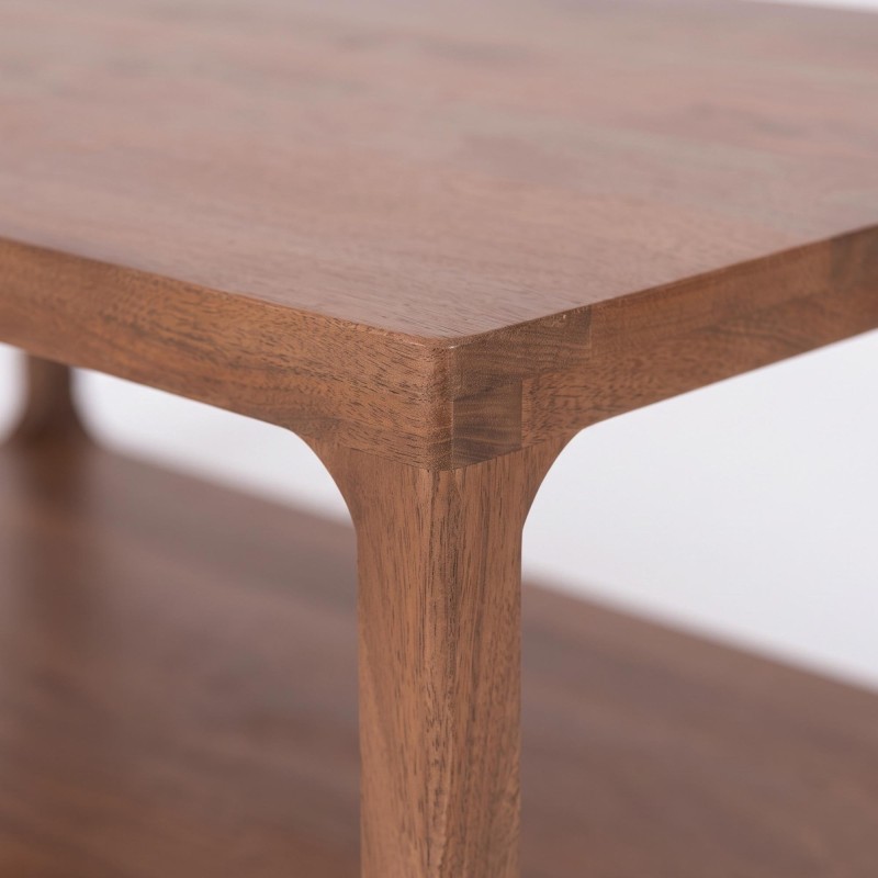 Couchtisch aus naturfarbenem Massivholz - Elven
