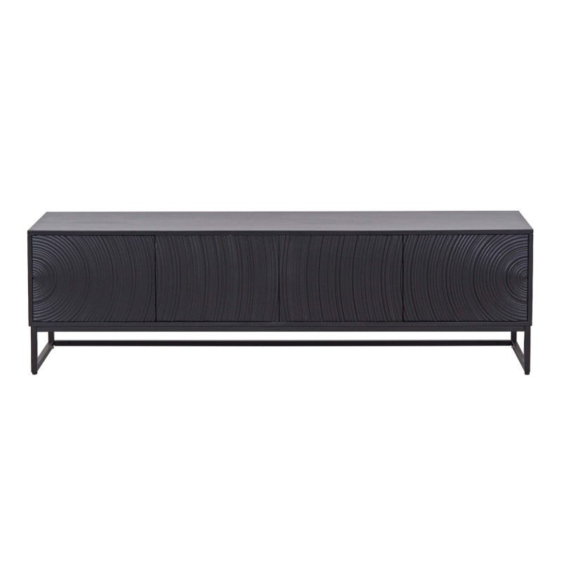 Modernes Design-TV-Lowboard aus schwarzem Massivholz 170 cm - Radian