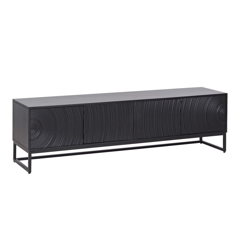 Modernes Design-TV-Lowboard aus schwarzem Massivholz 170 cm - Radian