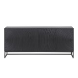 Modernes Design-Sideboard aus schwarzem Massivholz 170 cm - Radian