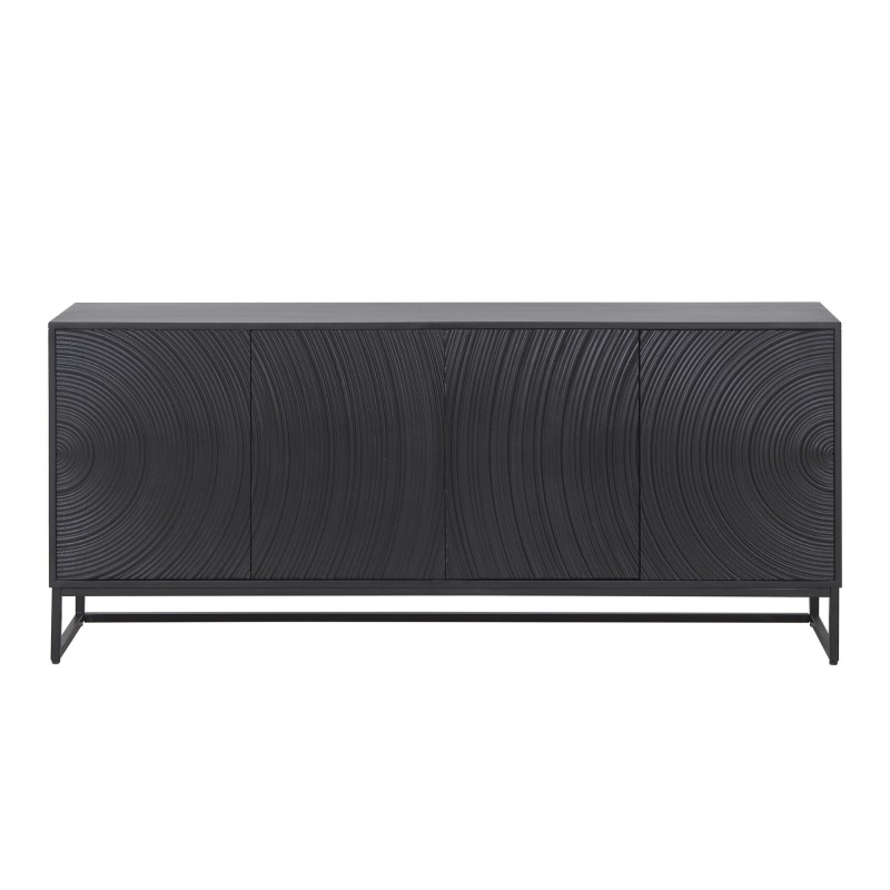 Modernes Design-Sideboard aus schwarzem Massivholz 170 cm - Radian