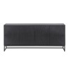 Modernes Design-Sideboard aus schwarzem Massivholz 170 cm - Radian