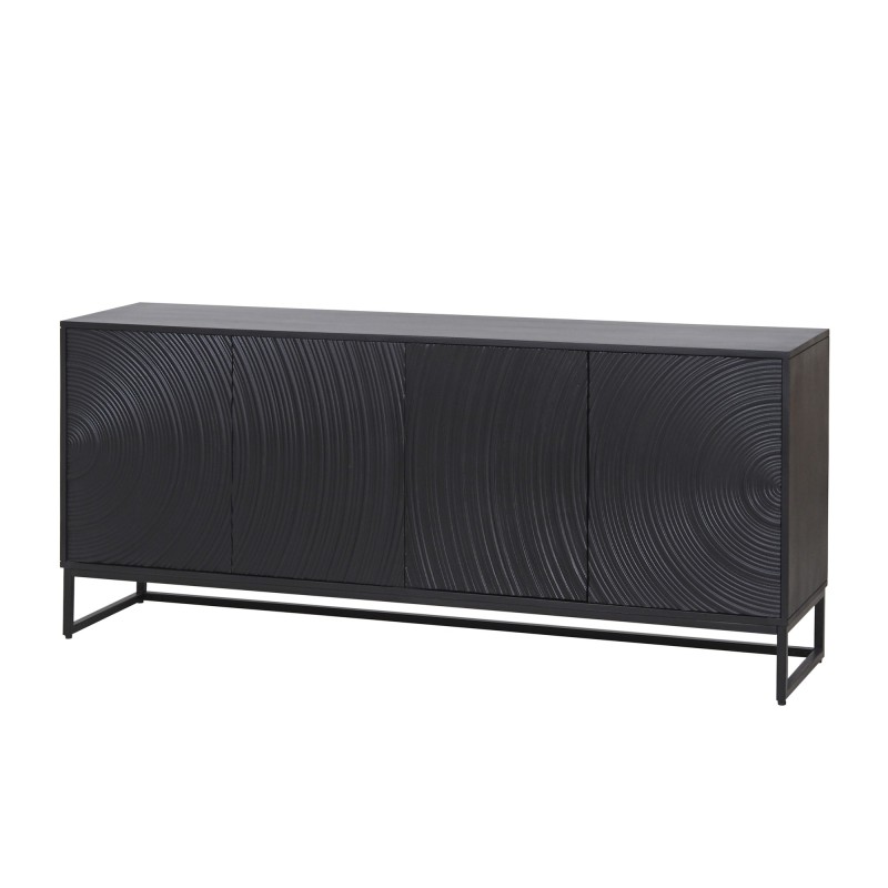 Modernes Design-Sideboard aus schwarzem Massivholz 170 cm - Radian
