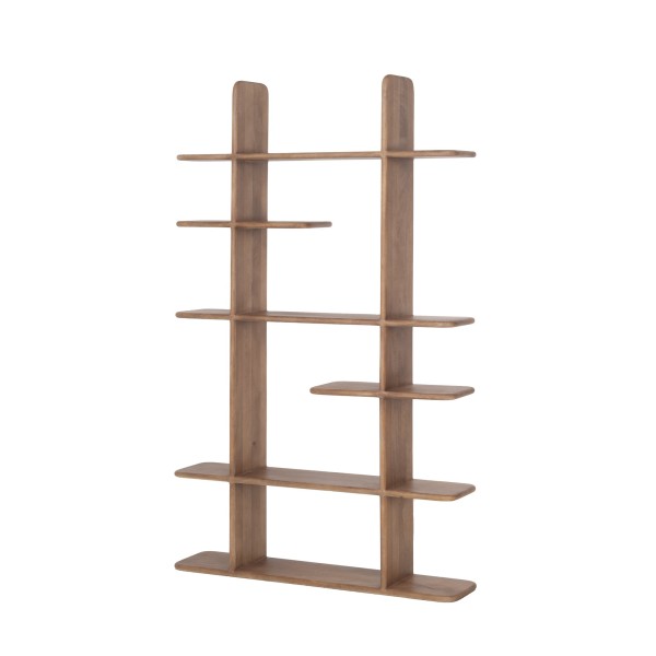 Design-Bücherregal aus naturfarbenem Massivholz 125 cm - Varda
