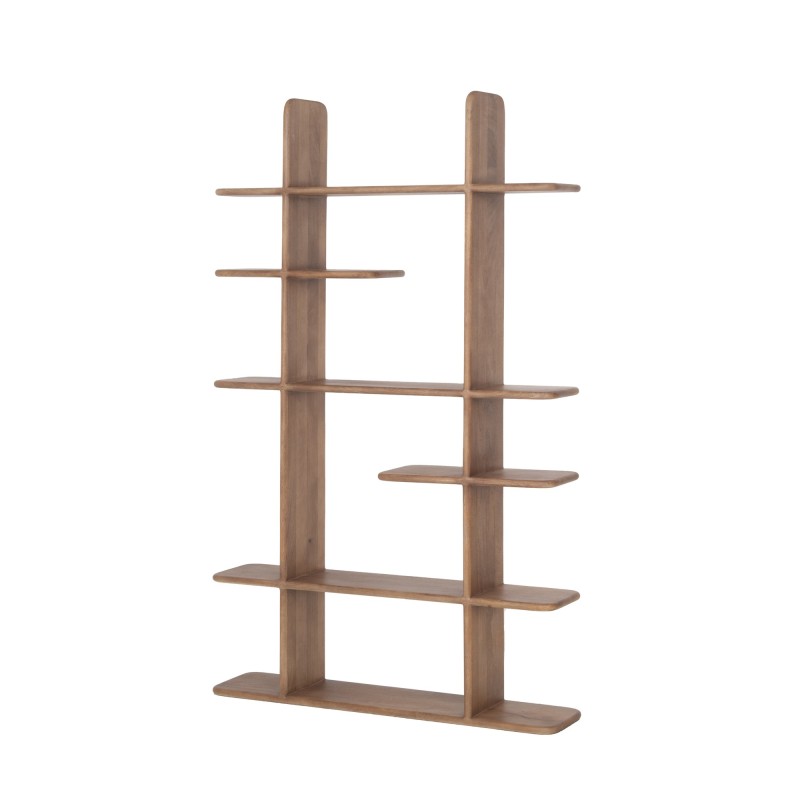 Design-Bücherregal aus naturfarbenem Massivholz 125 cm - Varda