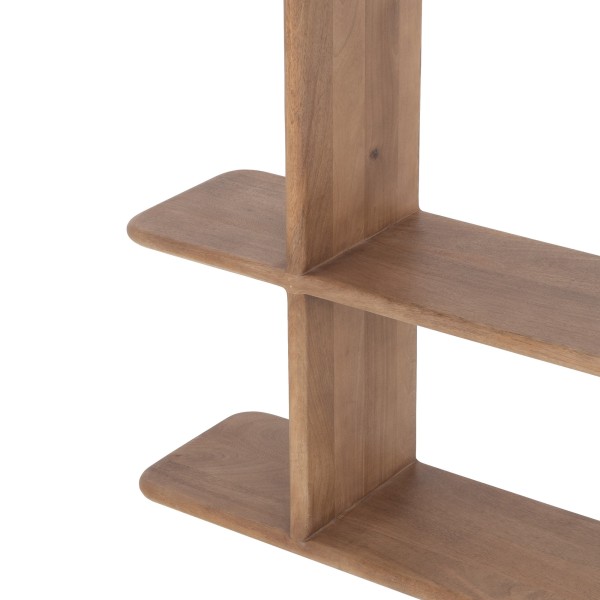 Design-Bücherregal aus naturfarbenem Massivholz 125 cm - Varda