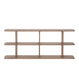Design-Bücherregal aus naturfarbenem Massivholz 170 cm - Varda