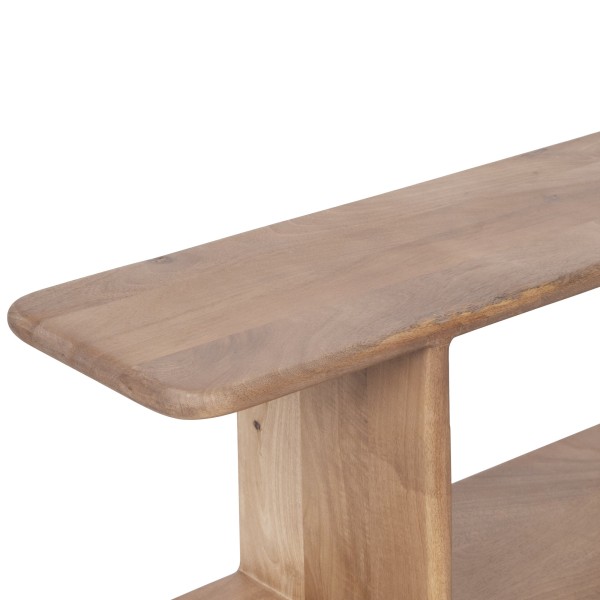 Design-Bücherregal aus naturfarbenem Massivholz 170 cm - Varda