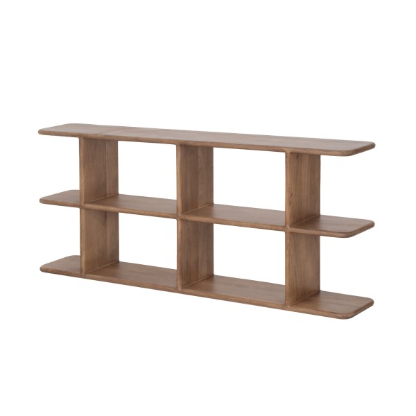 Design-Bücherregal aus naturfarbenem Massivholz 170 cm - Varda