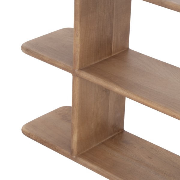 Design-Bücherregal aus naturfarbenem Massivholz 170 cm - Varda