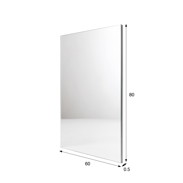 Rechteckiger Badezimmerspiegel 60 x 80 cm