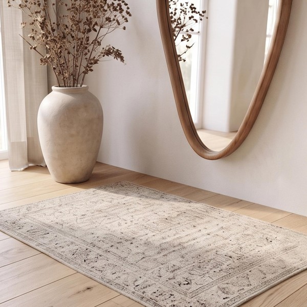 Design-Wandspiegel in organischer Form mit Massivholzrahmen 56 x 165 cm