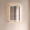 Badezimmerspiegel mit LED-Beleuchtung 60 x 80 cm