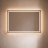 Großer Badezimmerspiegel mit LED-Beleuchtung 120 x 80 cm