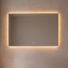 Großer Badezimmerspiegel mit LED-Beleuchtung 120 x 80 cm