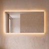 Großer Badezimmerspiegel mit LED-Beleuchtung 150 x 80 cm