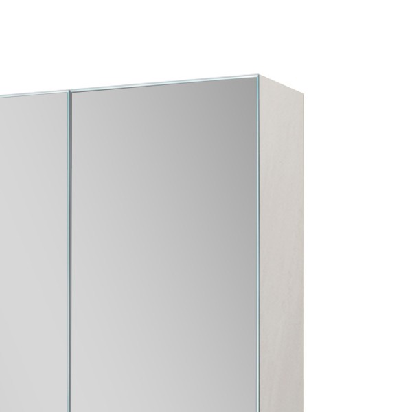 Badezimmerspiegelschrank mit LED-Beleuchtung 80 x 75 cm