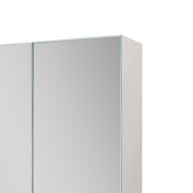 Badezimmerspiegelschrank mit LED-Beleuchtung 80 x 75 cm