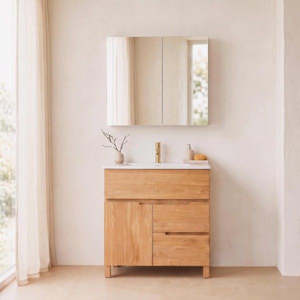 Badezimmerspiegelschrank 80 x 75 cm