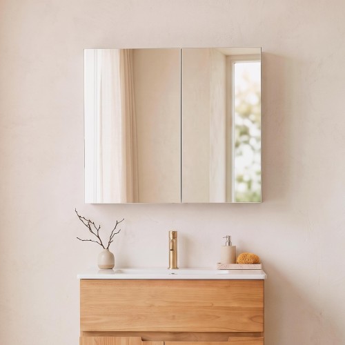Badezimmerspiegelschrank 80 x 75 cm