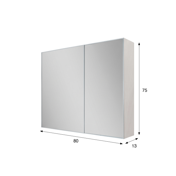 Badezimmerspiegelschrank 80 x 75 cm